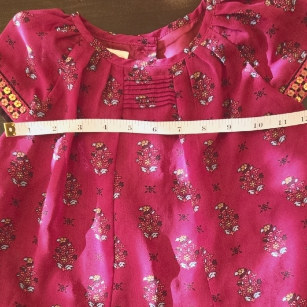 Monsoon London Dress From India Fabric & Style To Die For 12-18 Mos BOHO WHIMSY! - Picture 12 of 16